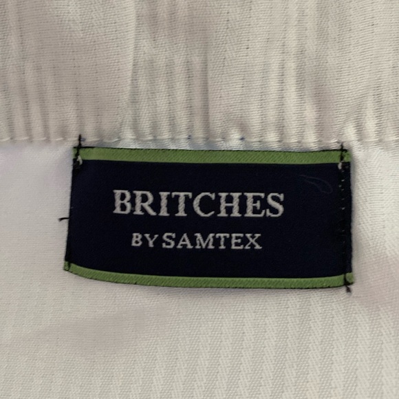 Britches by Samtex Seersucker Shorts Flex Stretch Waistband. Size 38 - Picture 2 of 8
